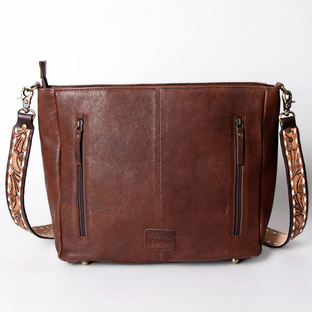 ADBGA275 American Darling Messenger Bag Hand Woven Saddle Blanket Leather