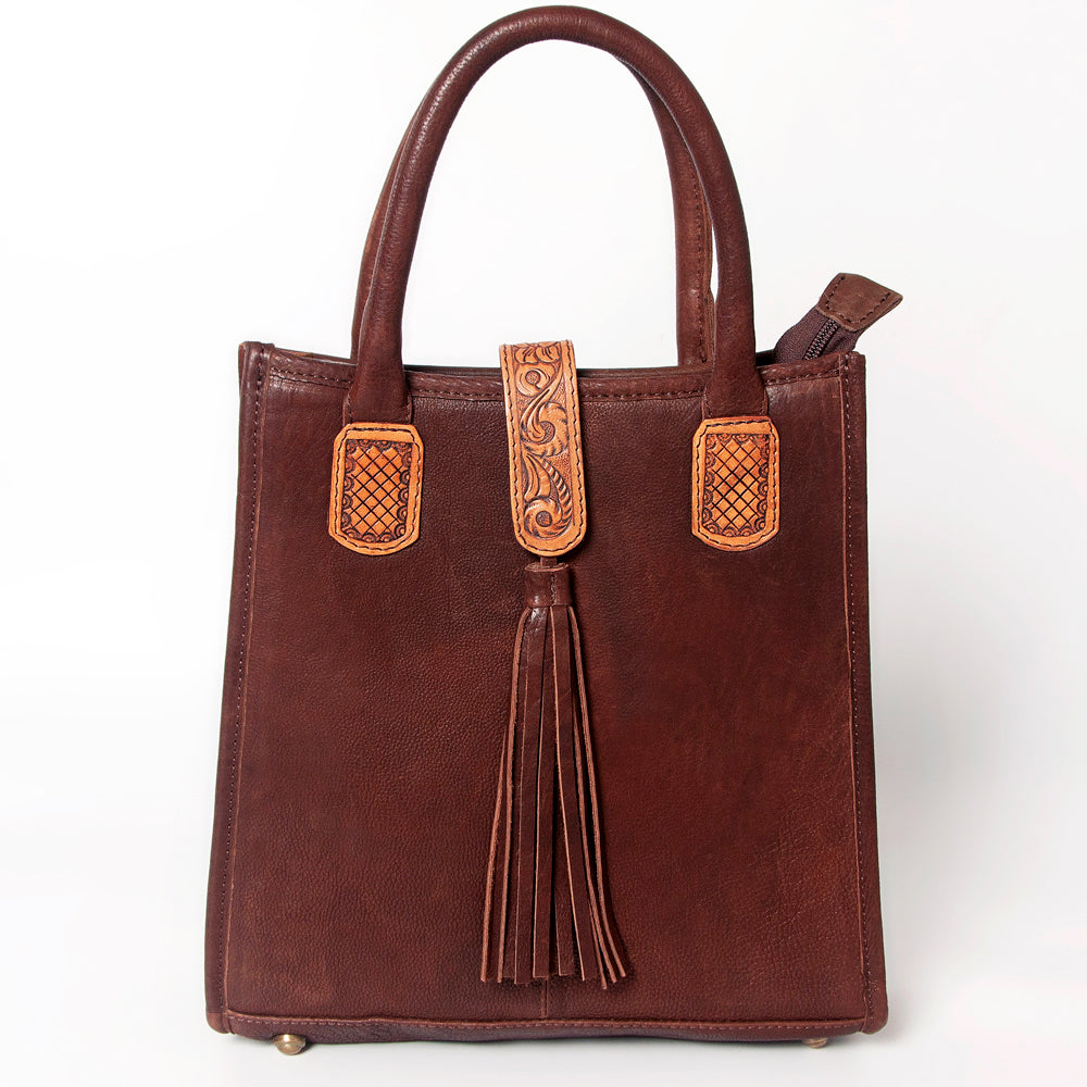 LC-ADBGA279E Tote Embossed Genuine Western Leather Women Bag