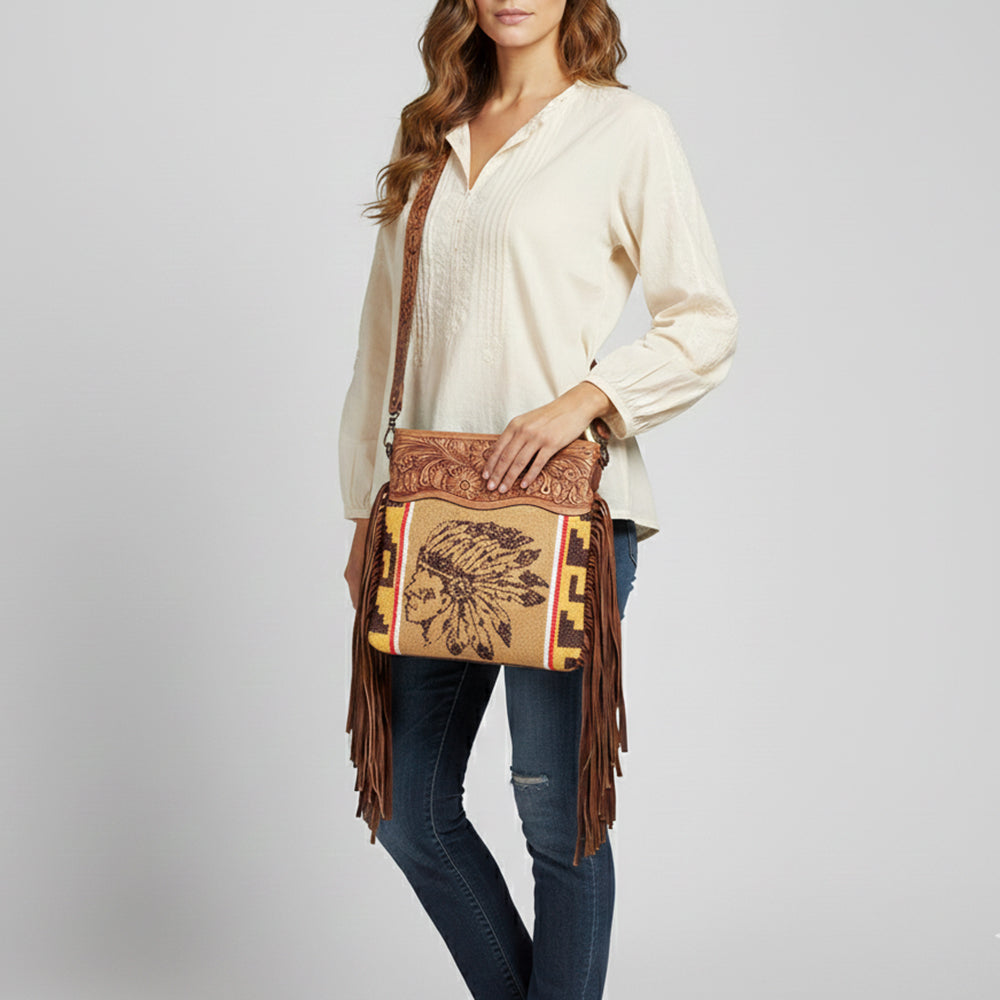 LC-ADBGZ634 Crossbody Genuine Western Leather Women Bag