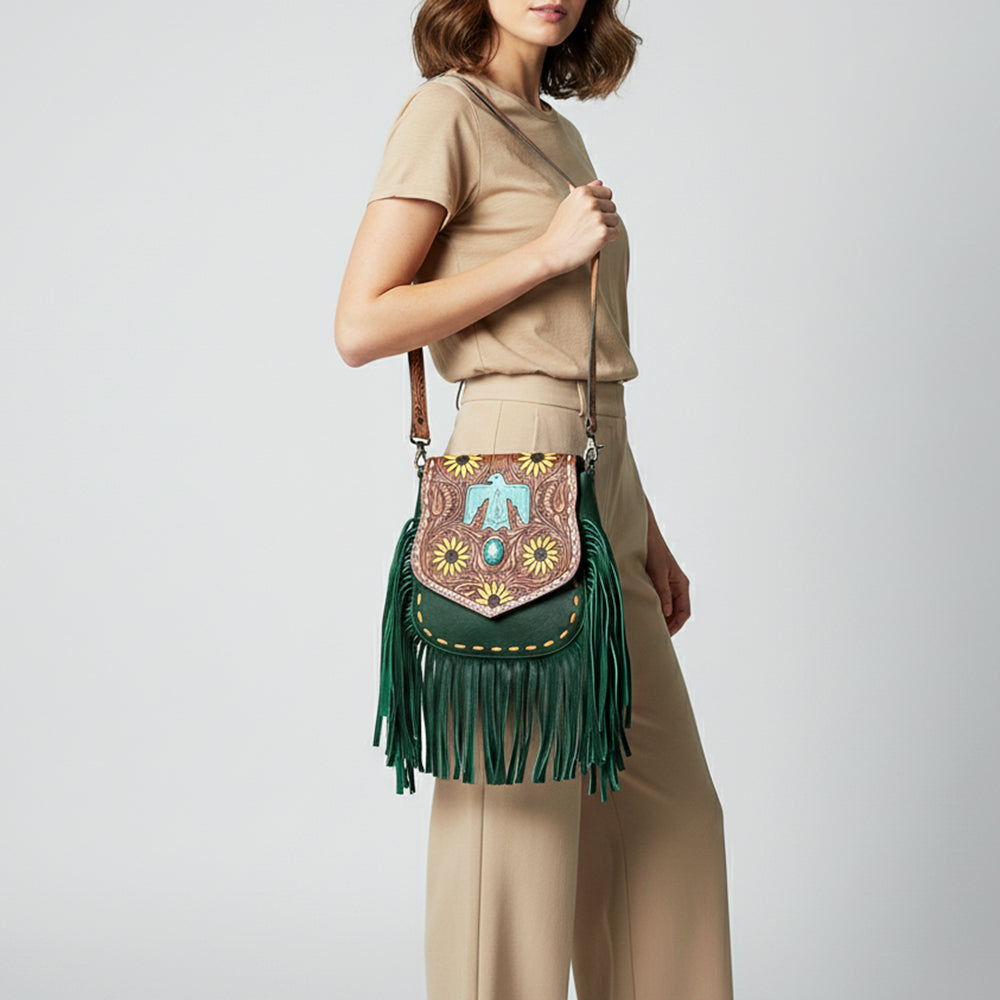 LC-ADBGZ479D Messenger Genuine Western Leather Women Bag