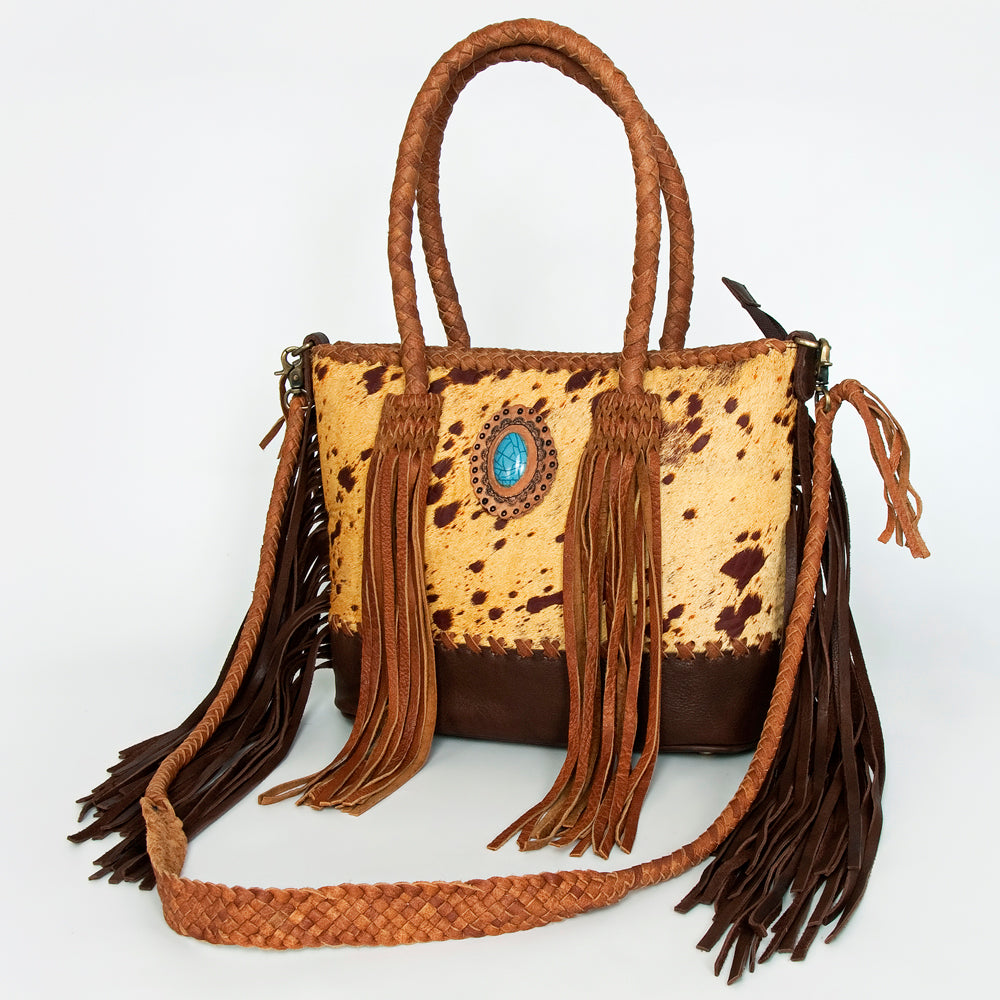 LC-ADBGD174 Tote Hair-On Genuine Western Leather Women Bag