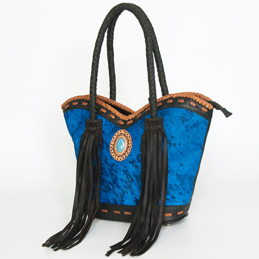 LC-ADBGD175 Tote Hair On Genuine Western Leather Women Bag