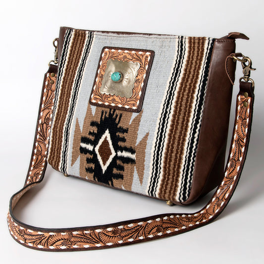 LC-ADBGA286  Large Crossbody Genuine Western Leather Women Bag