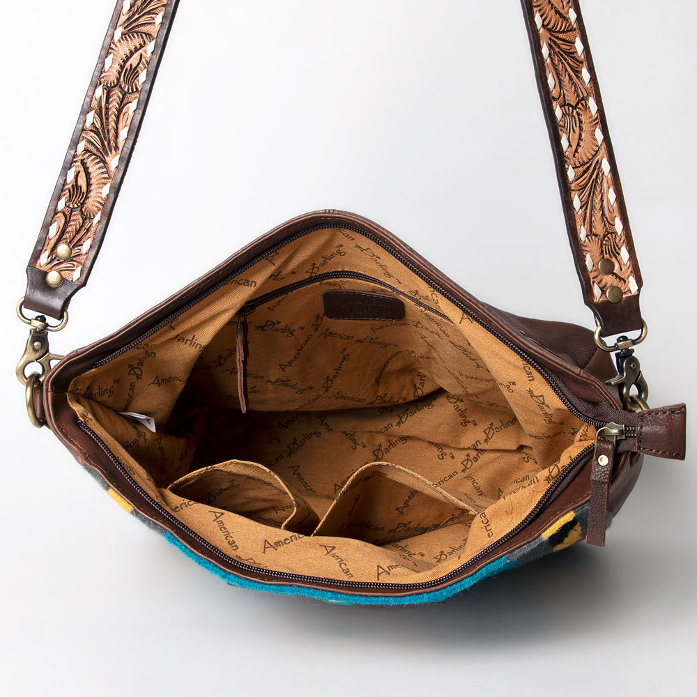 LC-ADBGA286  Large Crossbody Genuine Western Leather Women Bag