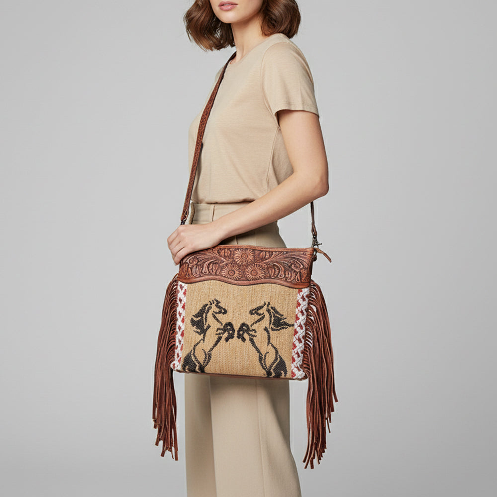 LC-ADBGZ635 Crossbody Genuine Western Leather Women Bag