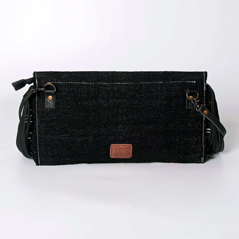 ADBG1128A American Darling Saddle Blanket Crossbody | Western Fringe Leather Purse