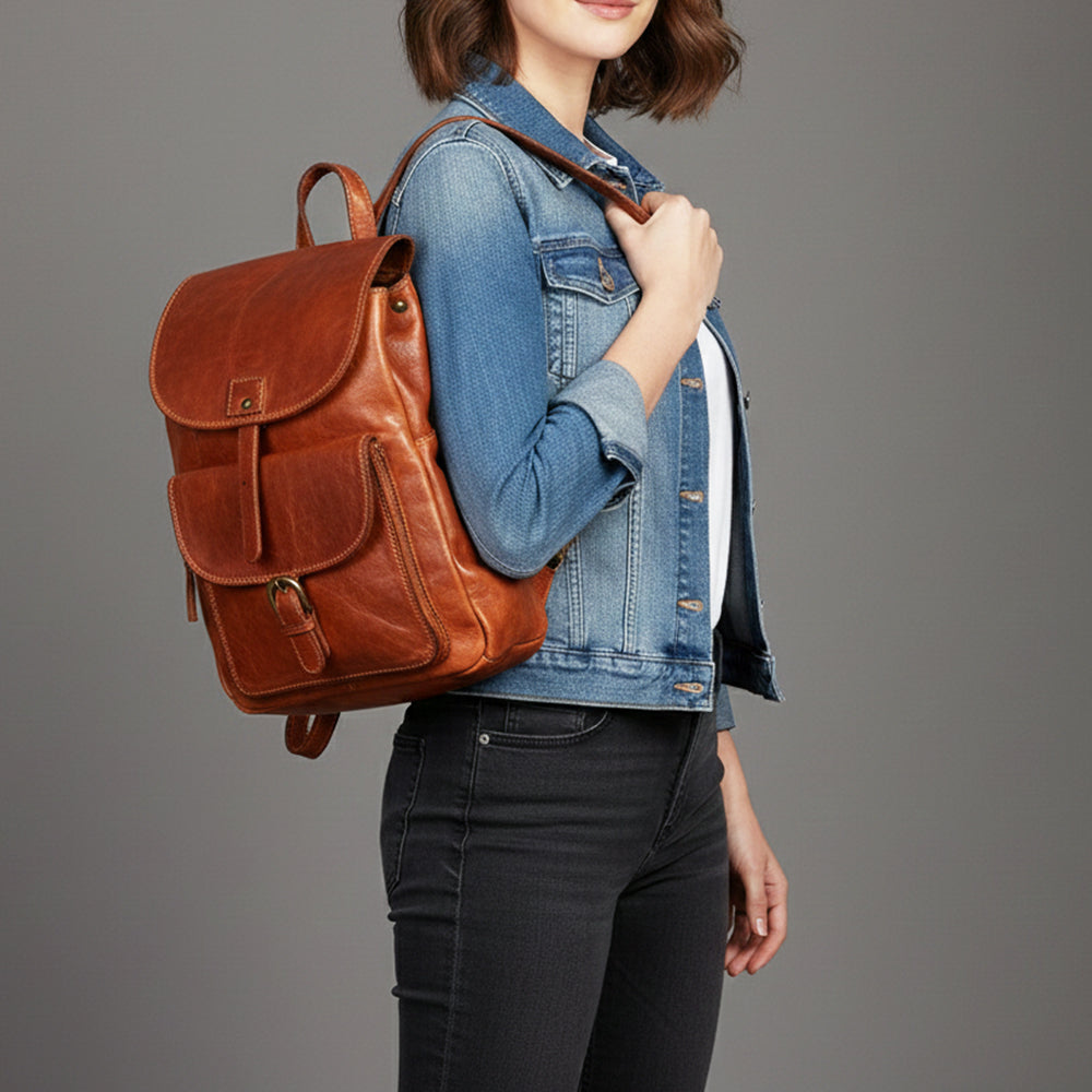 SWC211 Vallero - Vegetable Tanned Leather Backpack