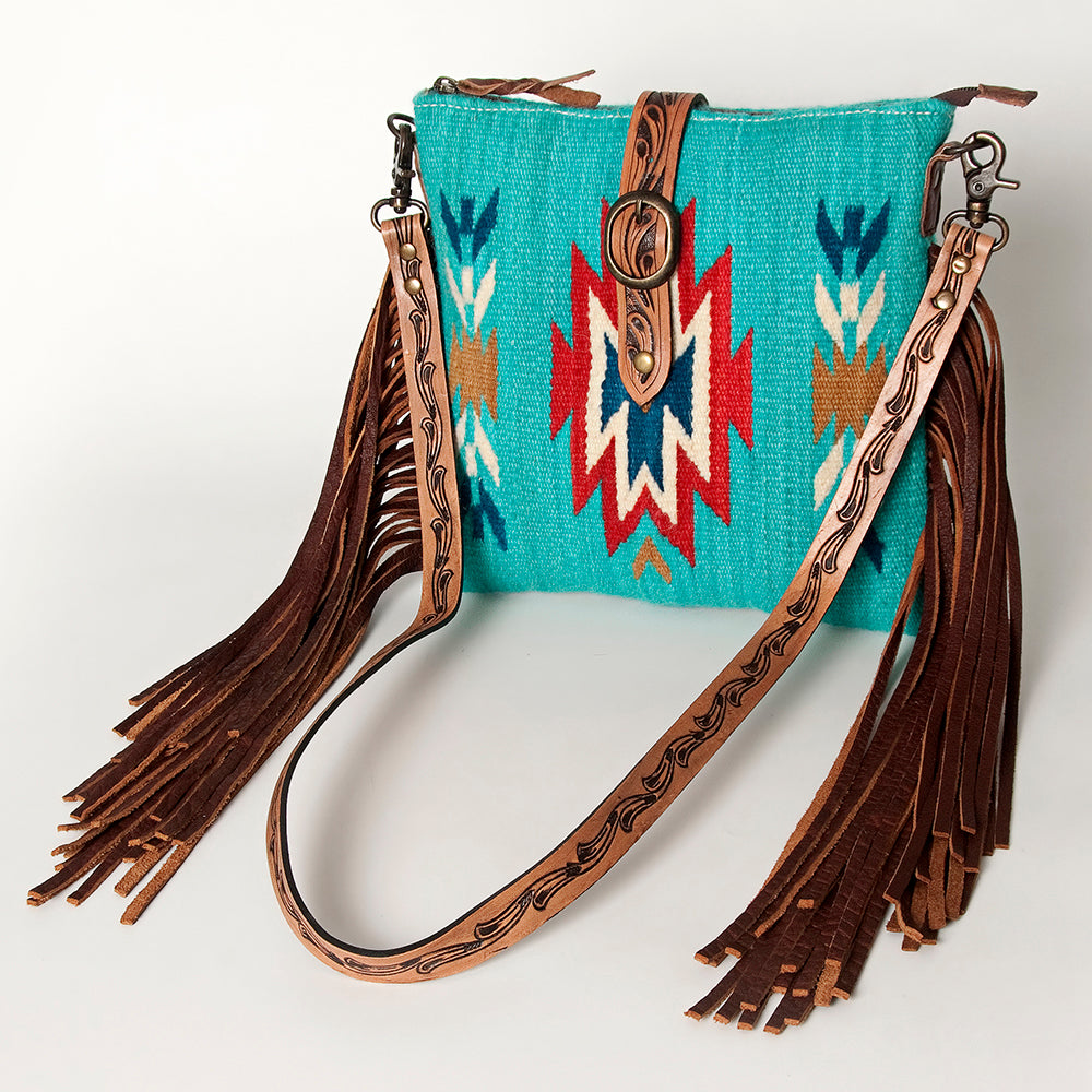 ADBG892 American Darling Western Handcrafted Hand Tooled Leather Cross body Bag