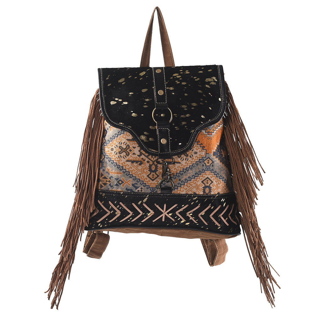 LC-KB328  Backpack Upcycled Canvas Ladies Bag