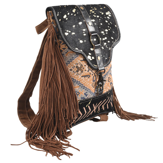 LC-KB328  Backpack Upcycled Canvas Ladies Bag