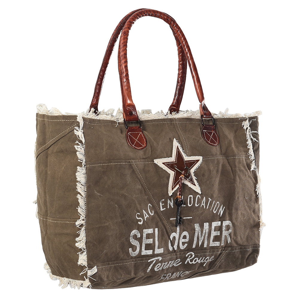 LC-KB333 Weekender Upcycled Canvas Ladies Bag