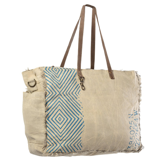 LC-KB326 Weekender Upcycled Canvas Ladies Bag