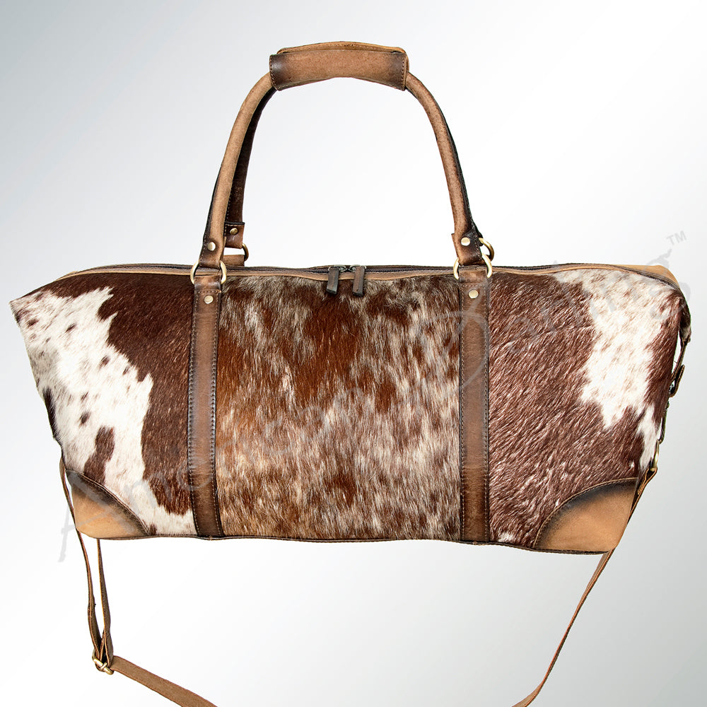 ADBG912 American Darling Handcrafted Hair-On Cowhide Western Leather Duffel Bag