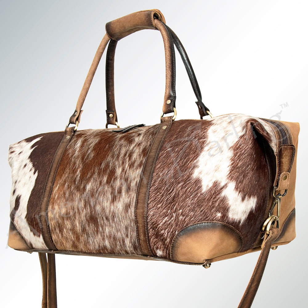 ADBG912 American Darling Handcrafted Hair-On Cowhide Western Leather Duffel Bag