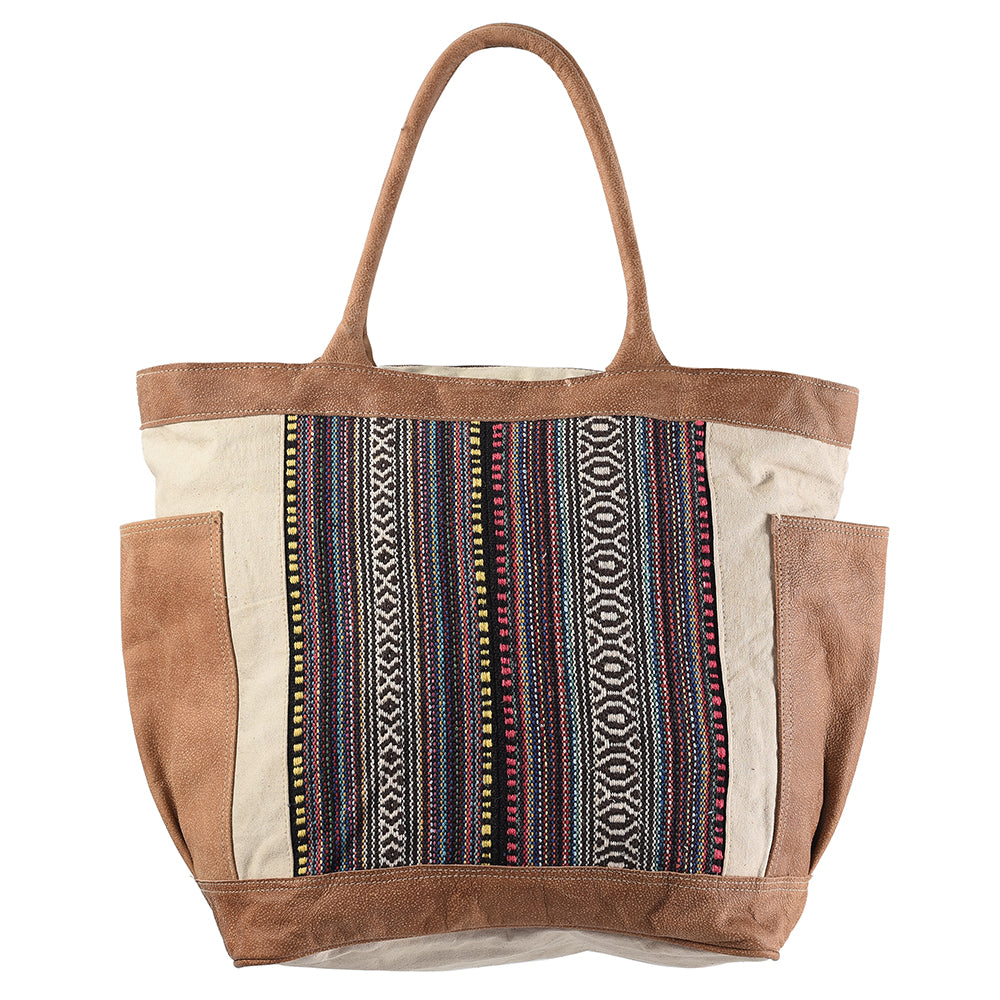 LC-KB312 Tote Upcycled Canvas Ladies Bag
