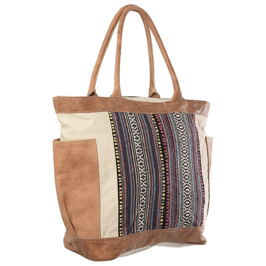 LC-KB312 Tote Upcycled Canvas Ladies Bag