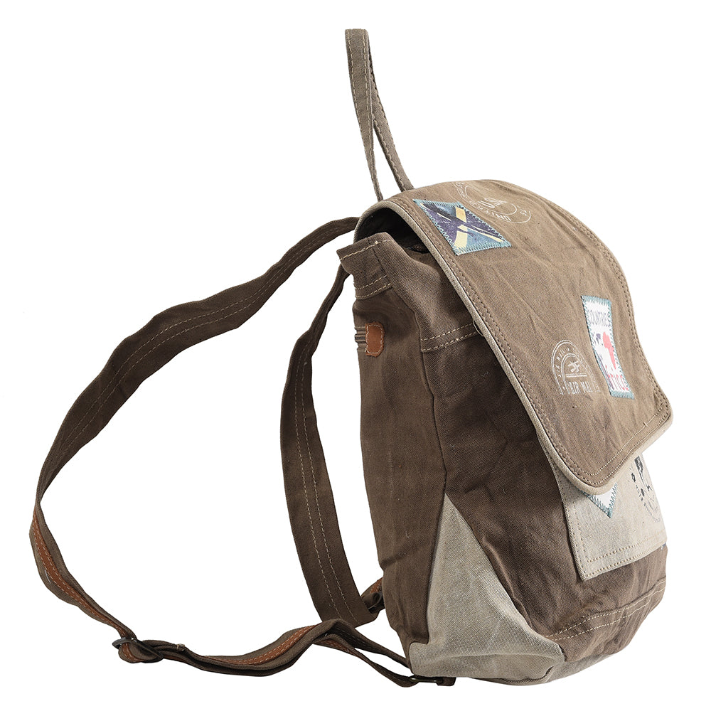 LC-KB318 Backpack Upcycled Canvas Ladies Bag