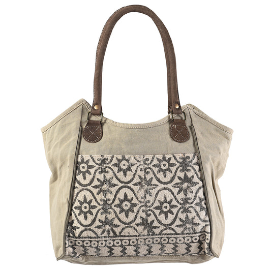 LC-KB330 Tote Upcycled Canvas Ladies Bag