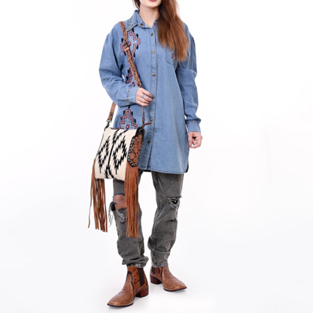 LC-ADBG891 Large Crossbody Genuine Western Leather Women Bag