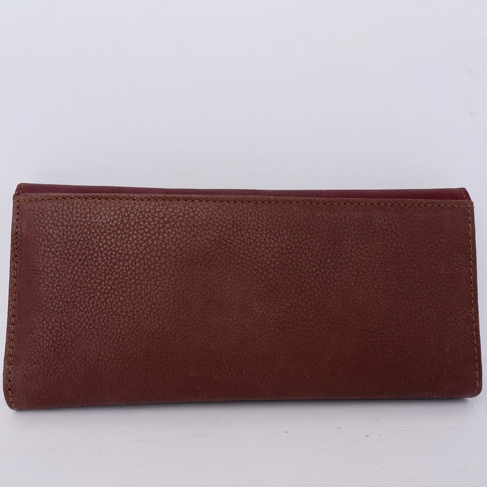 ADBGM112 Hand-Painted Leather Wallet Clutch - Western Design by American Darling