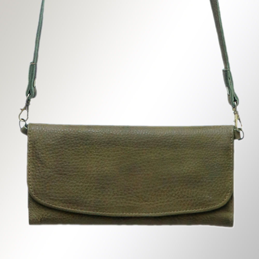 ADBGM112 Minimalist Genuine Leather Clutch Crossbody Bag