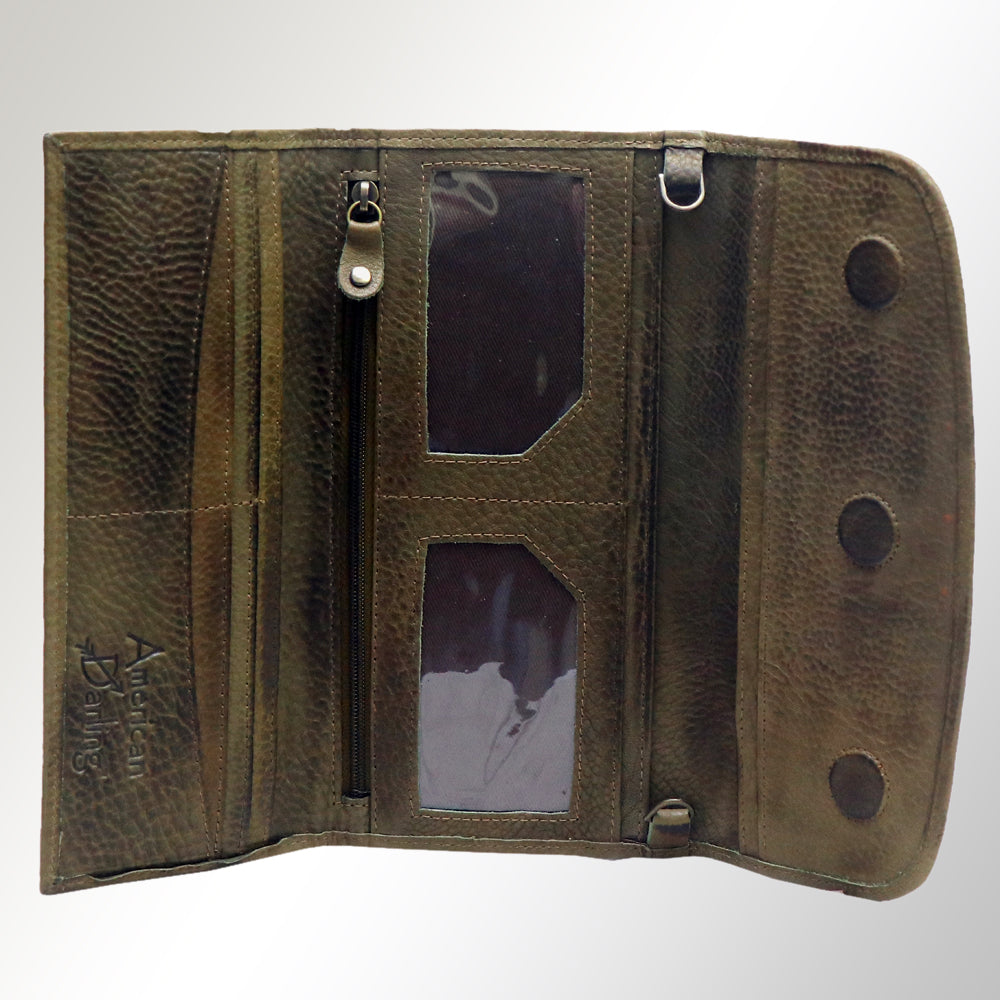 ADBGM112 Minimalist Genuine Leather Clutch Crossbody Bag