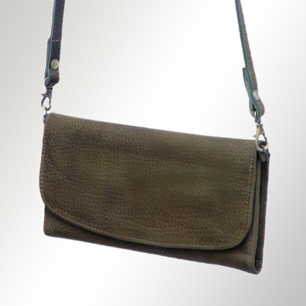 ADBGM112 Minimalist Genuine Leather Clutch Crossbody Bag