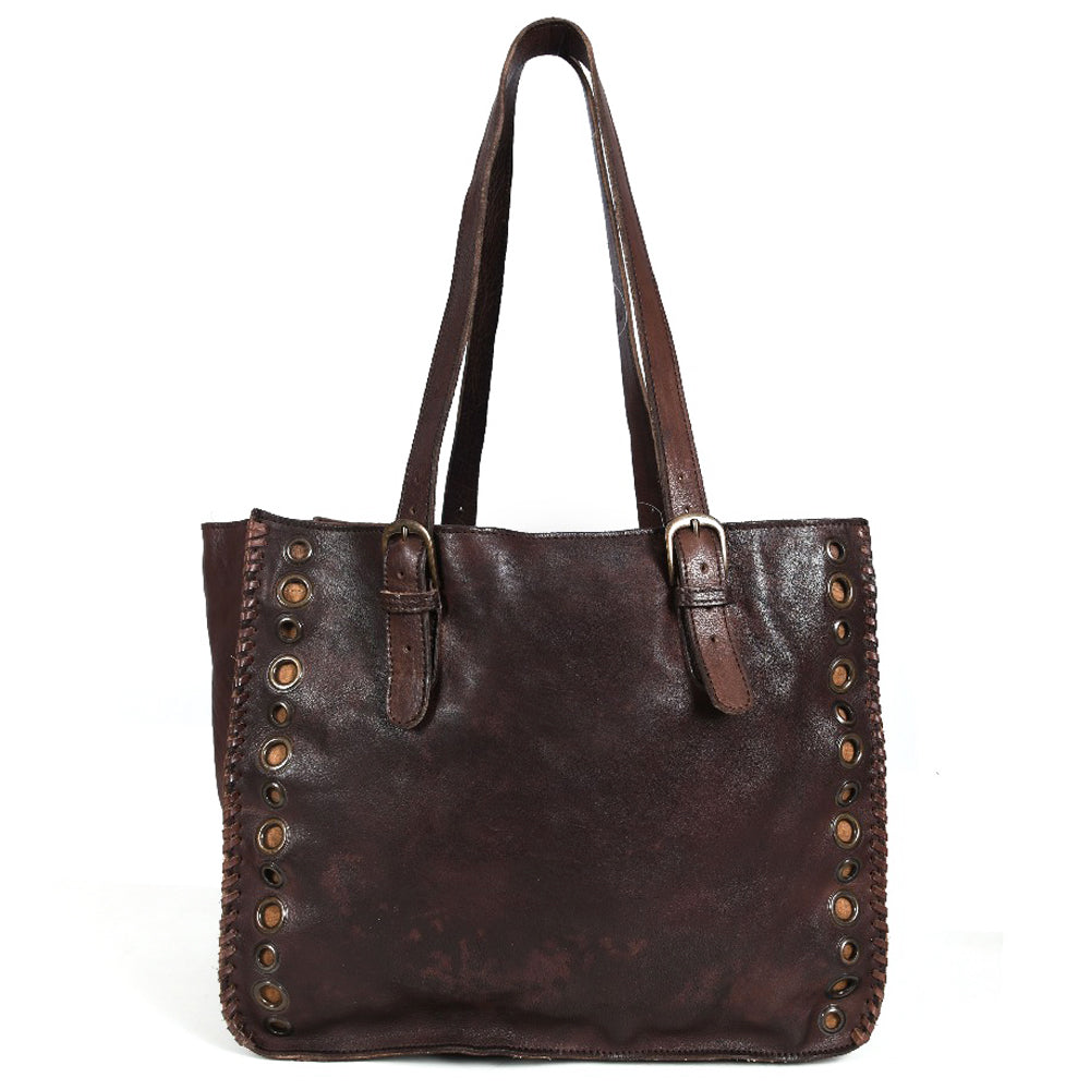 LC-NMBGR109 Tote Genuine Leather women bag western Bag