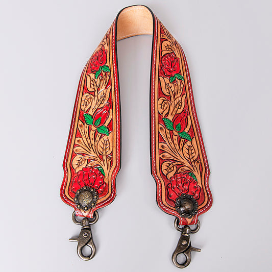 LC-ADSTF170 Hand Tooled Genuine Leather Handle Strap
