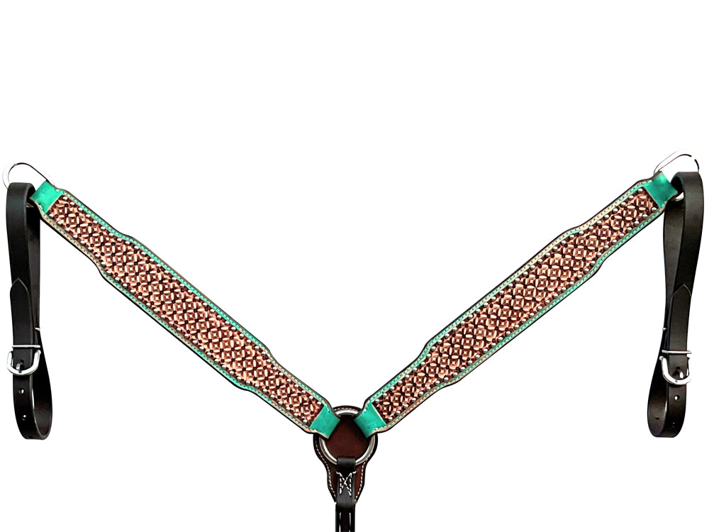 BER506-Western Leather Breast Collar