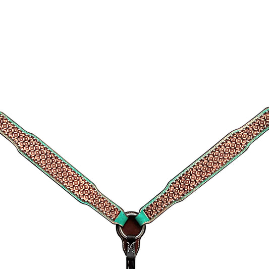 BER506-Western Leather Breast Collar