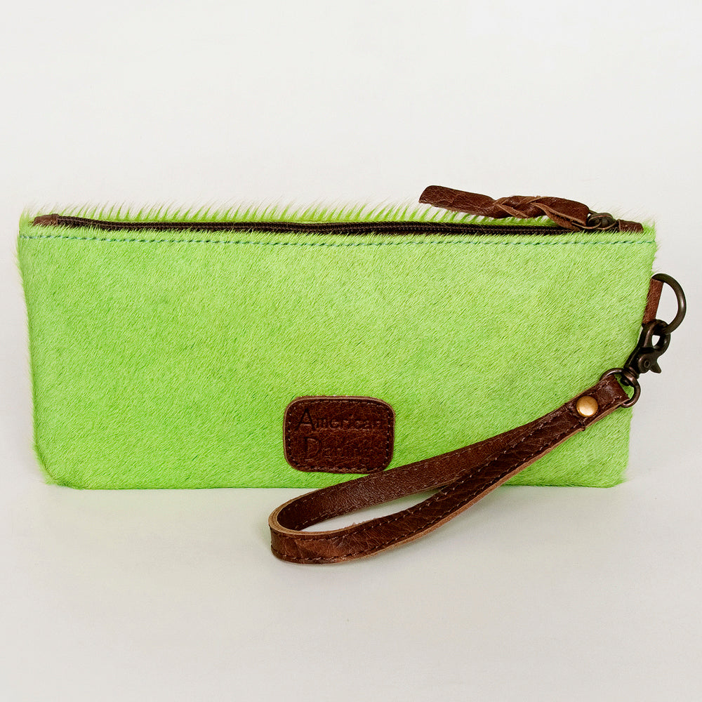 ADBG344 Hair-On Hide Rodeo Wristlet Clutch with Leather Strap