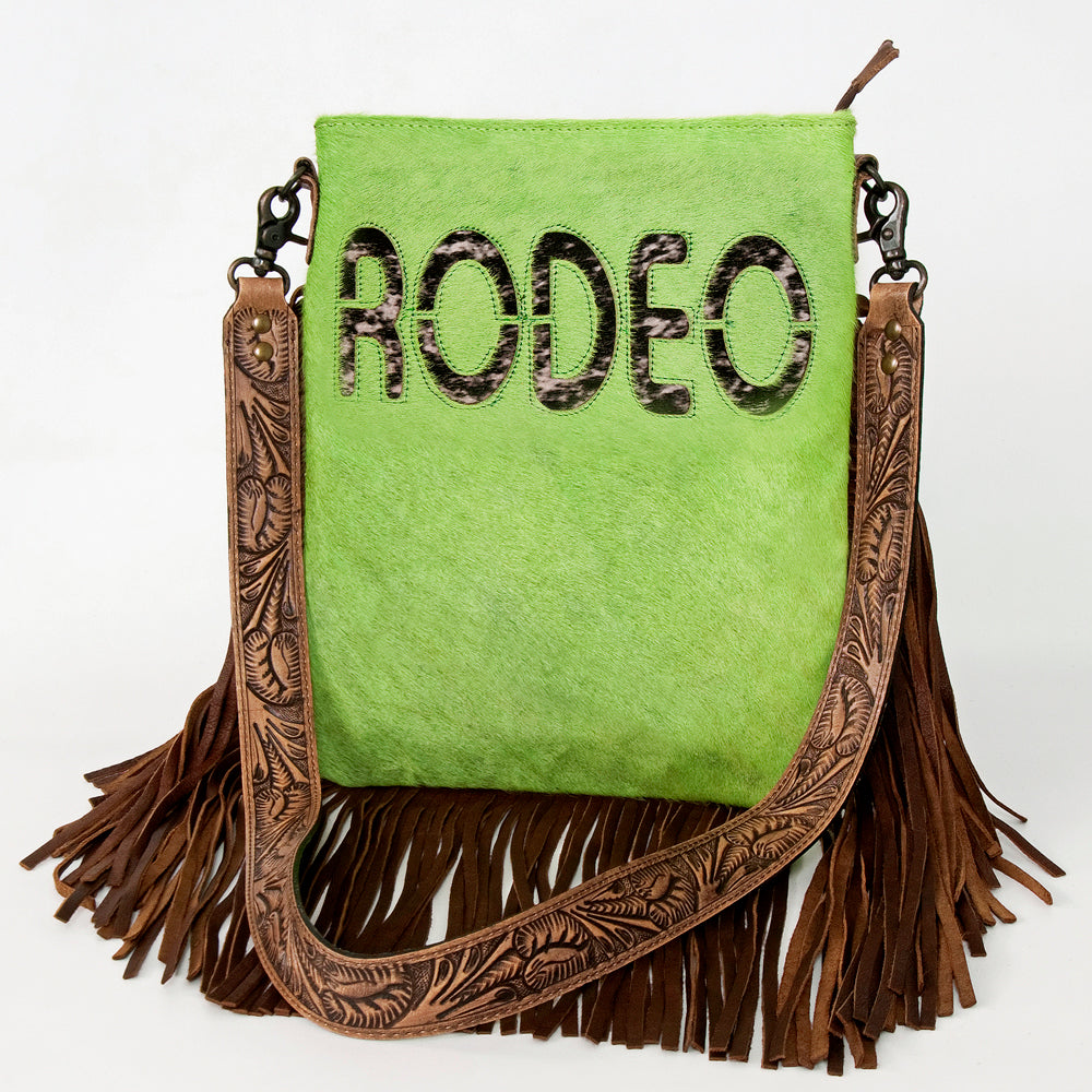 ADBGS192 Large Crossbody Genuine Western Leather Women Bag Sage