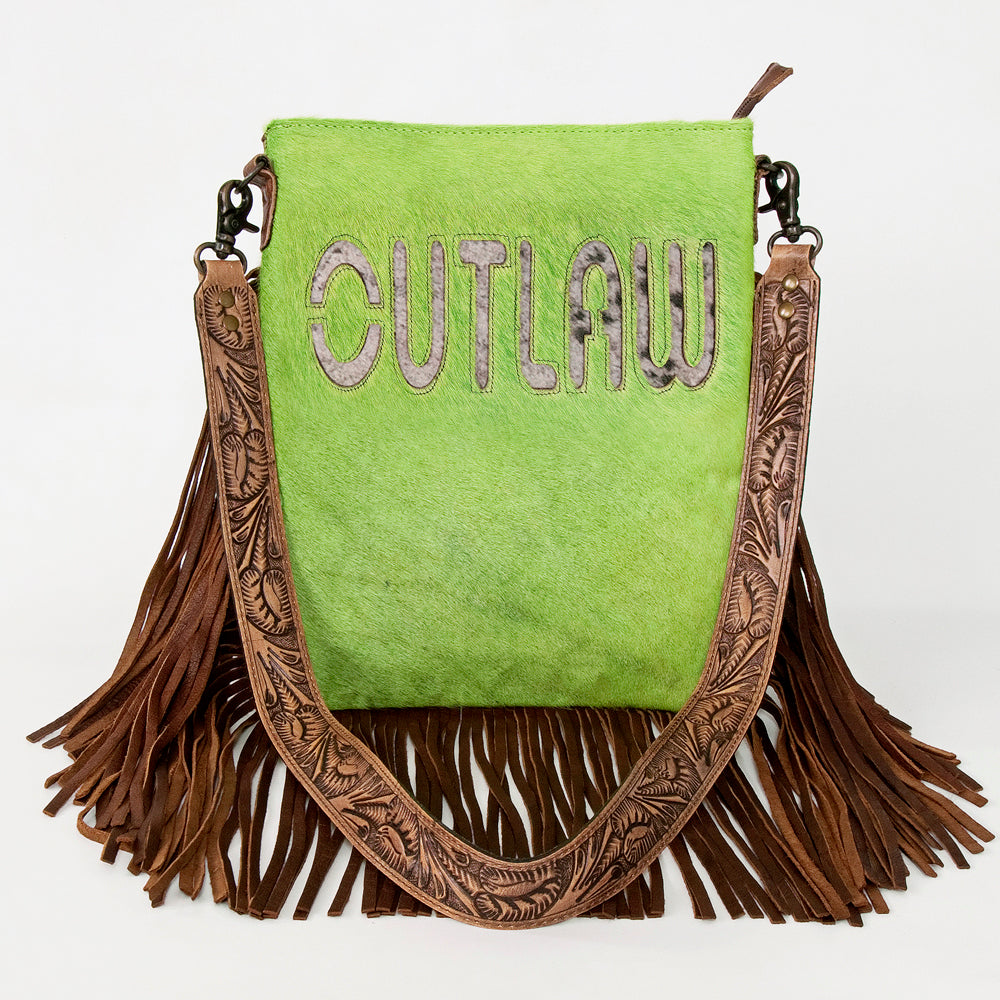 ADBGS192 Large Crossbody Genuine Western Leather Women Bag Sage