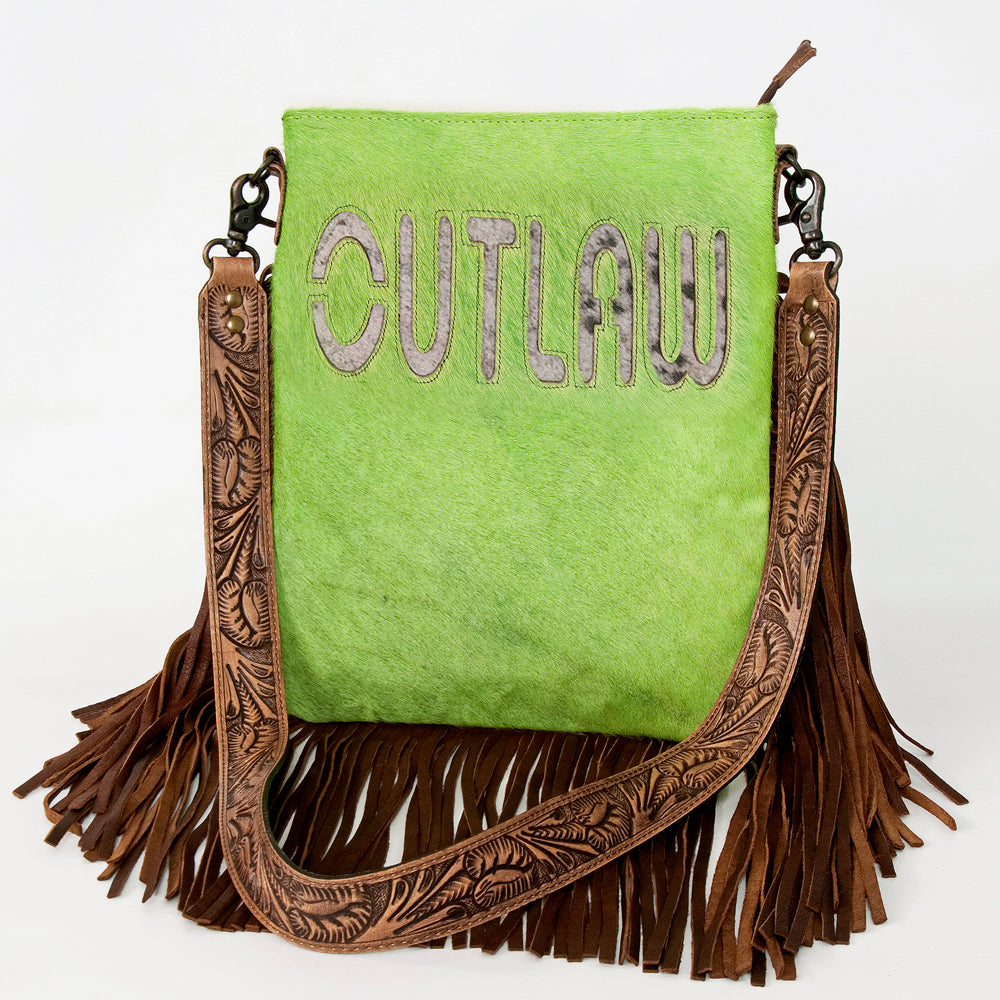 ADBGS192 Large Crossbody Genuine Western Leather Women Bag Sage