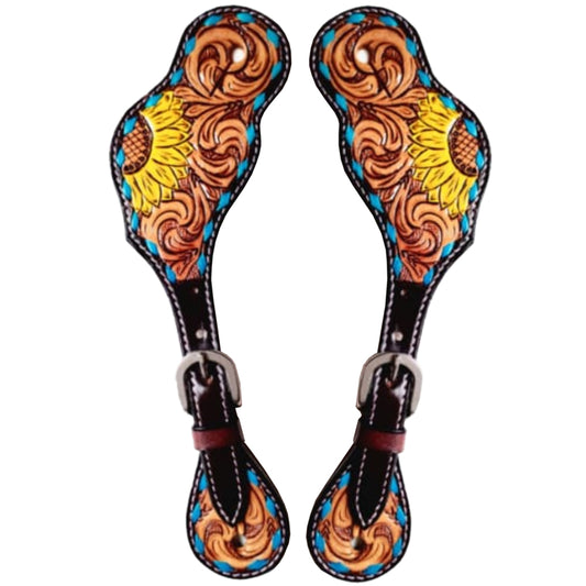 BER312-Western American Leather Spur Strap