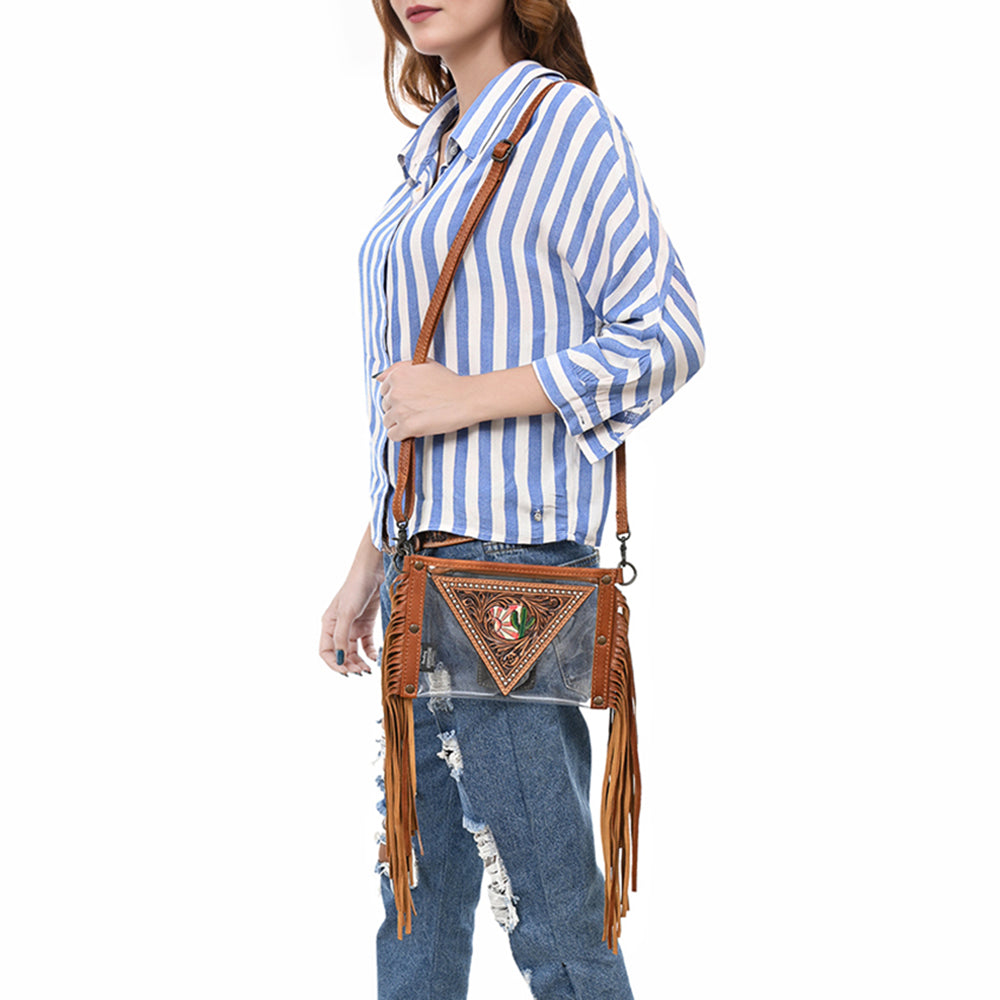 ADBGF103 Clear Bag Genuine Western Leather Women Bag