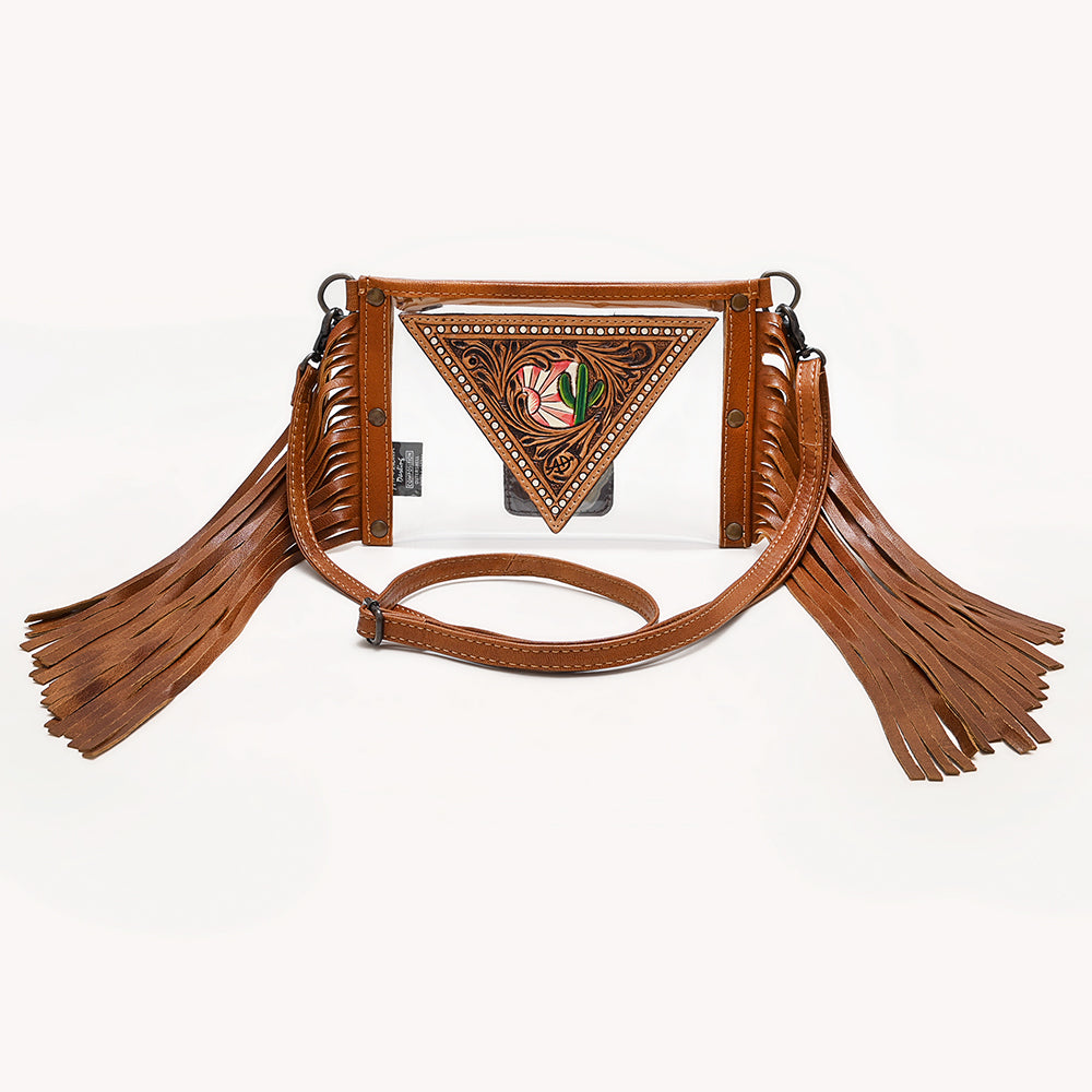 ADBGF103 Clear Bag Genuine Western Leather Women Bag