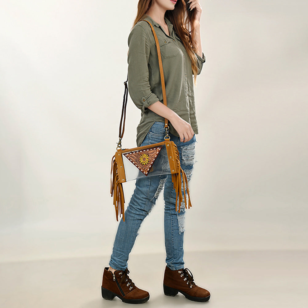 ADBGF103 Clear Bag Genuine Western Leather Women Bag