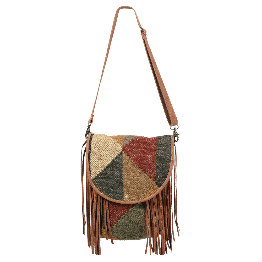 LC-KB343 Messenger Upcycled Canvas Ladies Bag