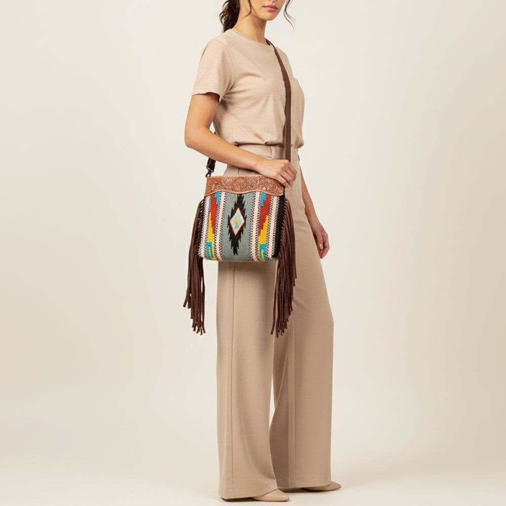 LC-ADBGZ641C Crossbody Genuine Western Leather Women Bag