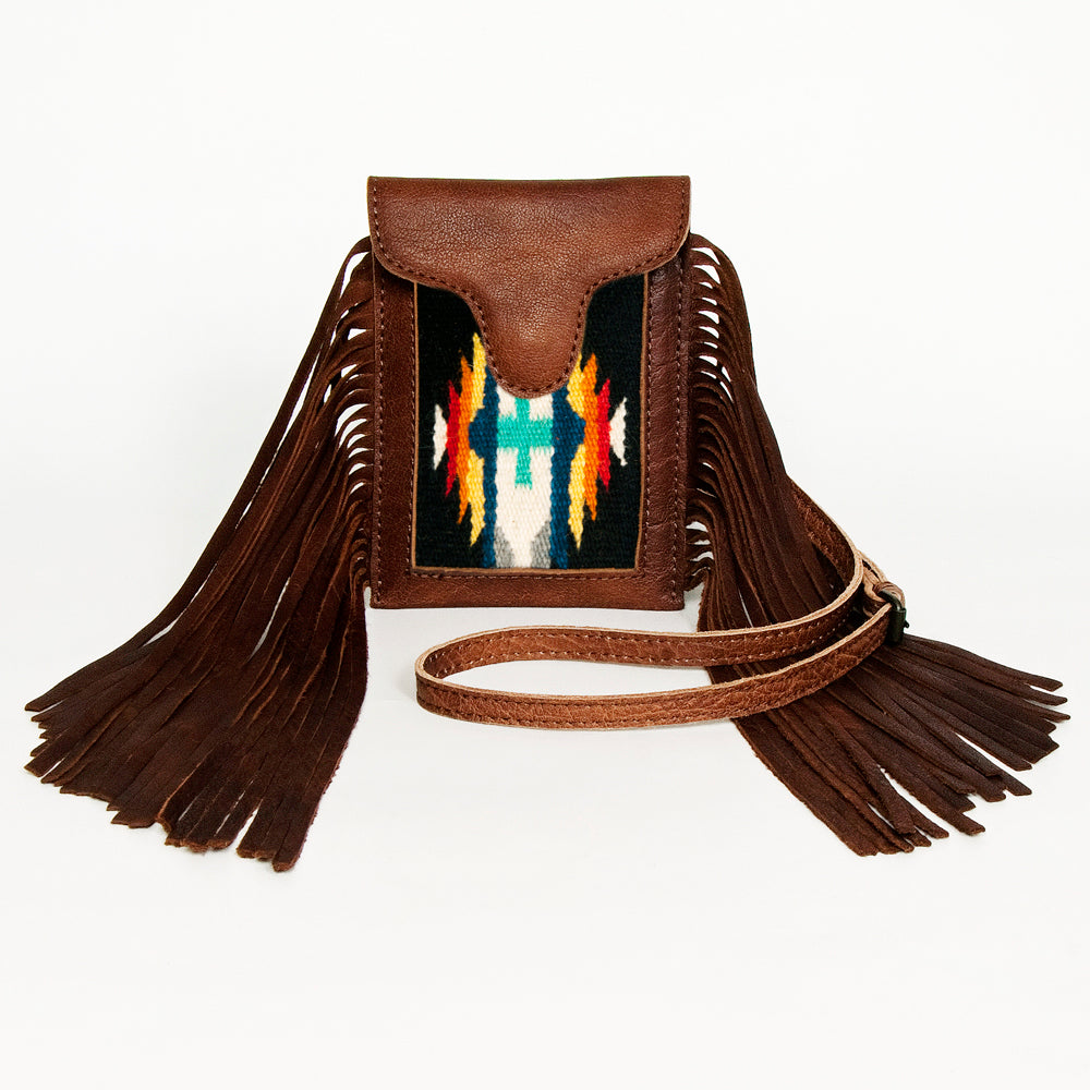 ADBG943 Cellphone Holder Genuine Western Leather Bag Sage