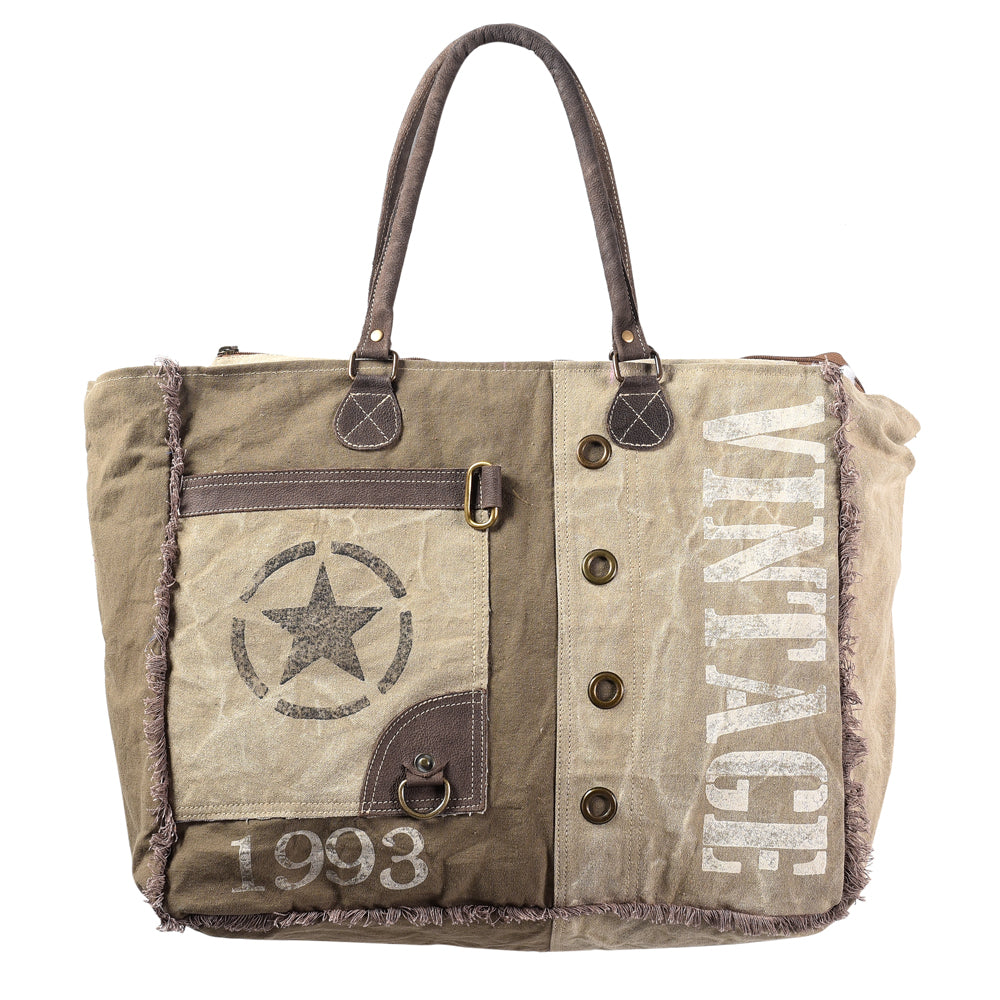 LC-KB348 Weekender Upcycled Canvas Ladies Bag