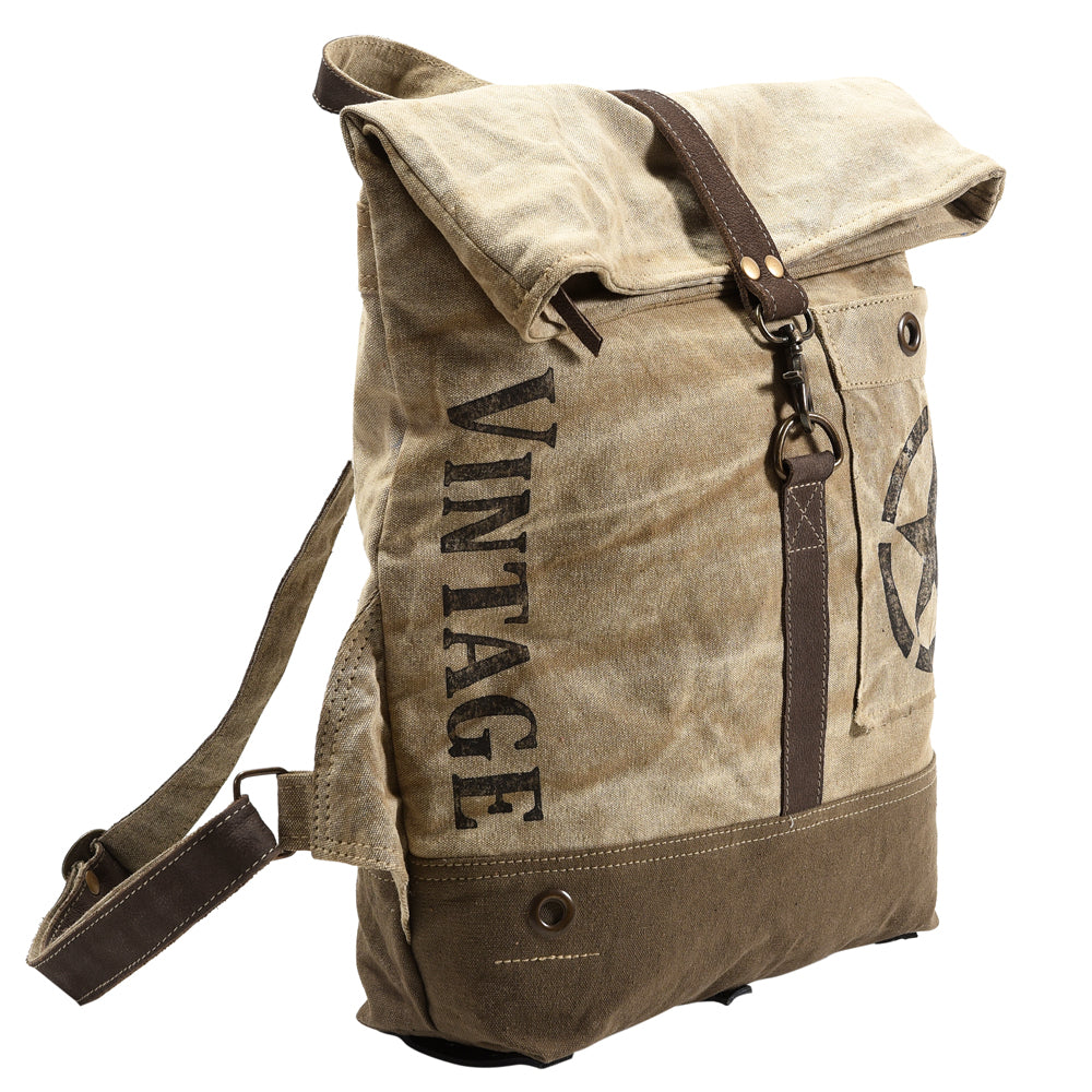 LC-KB349 Backpack Upcycled Canvas Ladies Bag