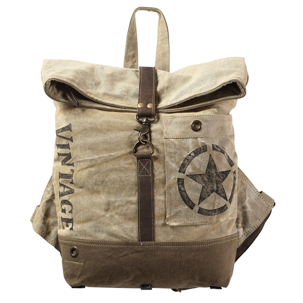 LC-KB349 Backpack Upcycled Canvas Ladies Bag