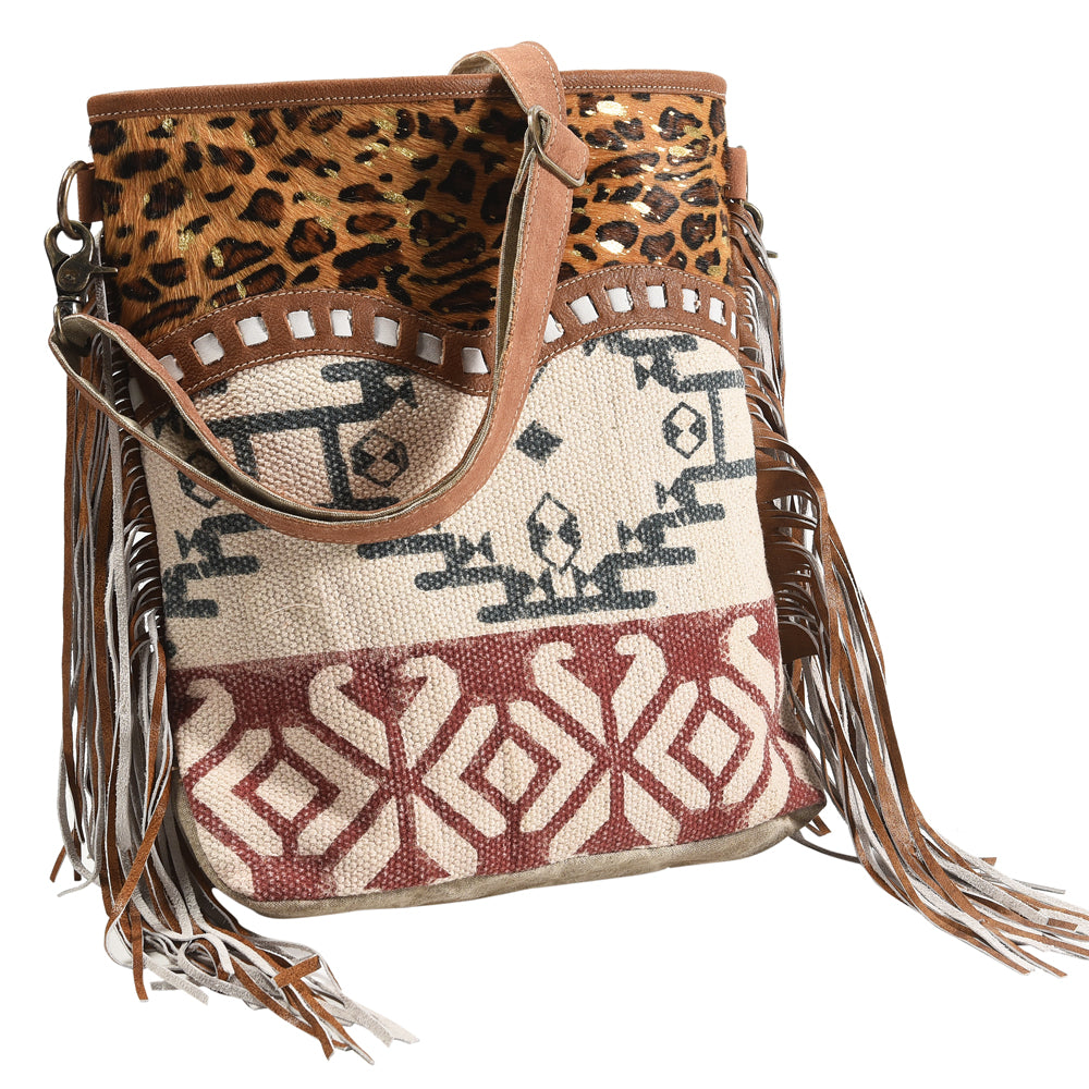 LC-KB355 Large Crossbody Upcycled Canvas Ladies Bag