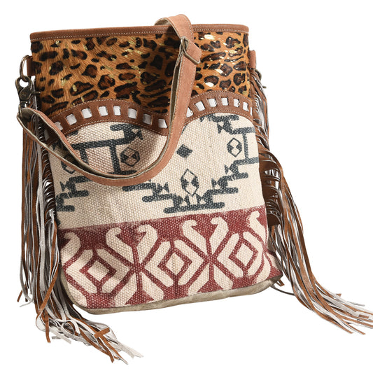 LC-KB355 Large Crossbody Upcycled Canvas Ladies Bag