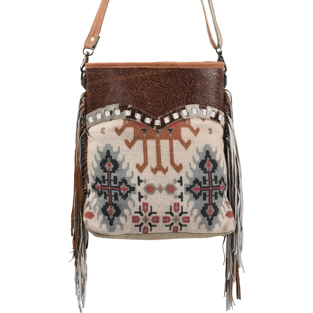 LC-KB360 Large Crossbody Upcycled Canvas Ladies Bag