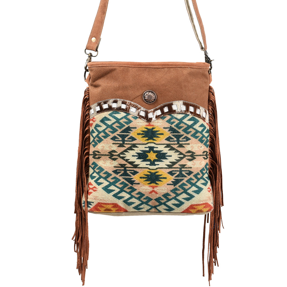 LC-KB361 Large Crossbody Upcycled Canvas Ladies Bag