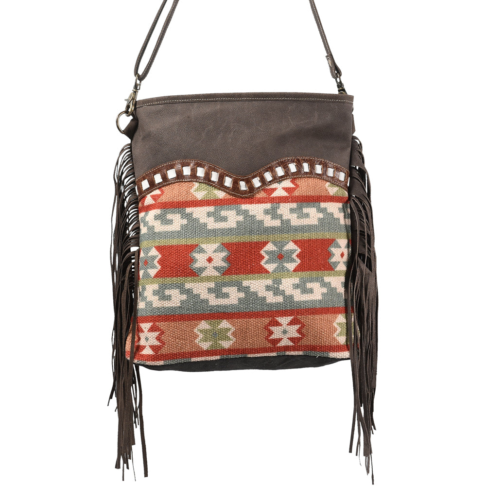 LC-KB363 Large Crossbody Upcycled Canvas Ladies Bag